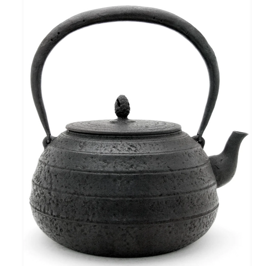 Mentori Tamabuchi Higashiyama Gata Shape Japan Tetsubin Iron Kettle by Koizumi Nizaemon XI