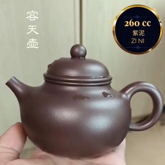 Zisha teapot RONG TIAN, handmade by Studio Craftsmanship, LUI Pei, Zi Ni