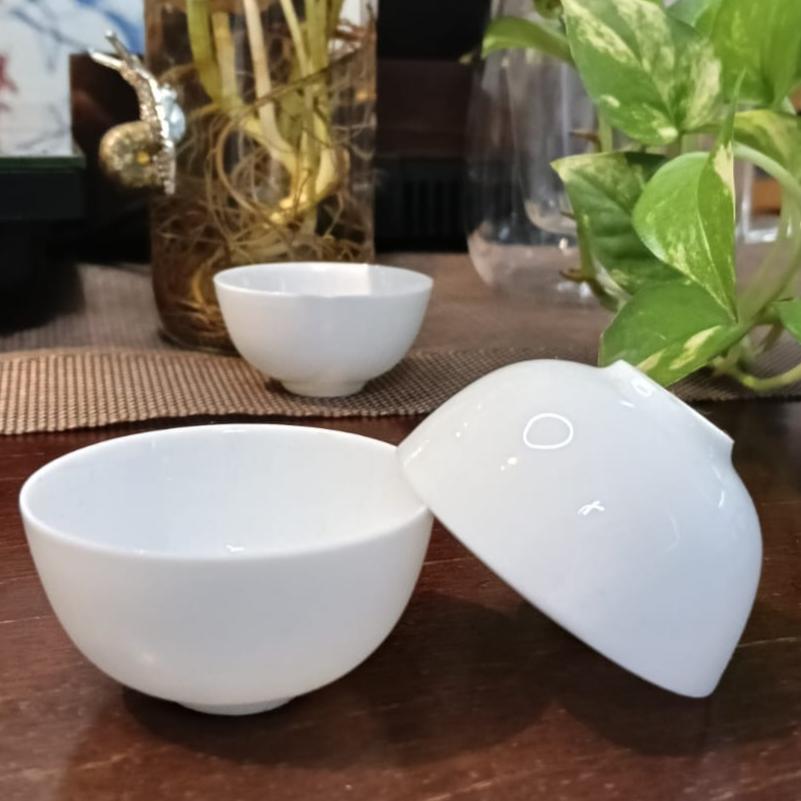 White Porcelain Ruochen'uo (Ping Pong Cup) – A Masterpiece of Traditional Chinese Tea Ware