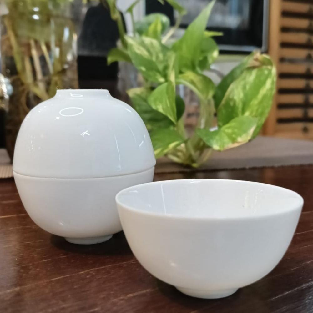 White Porcelain Ruochen'uo (Ping Pong Cup) – A Masterpiece of Traditional Chinese Tea Ware