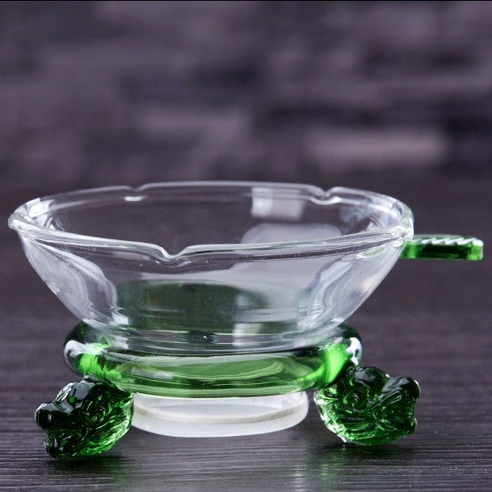Old Village PuEr Tea Borosilicate Glass Filter with Stand