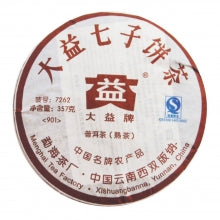 DAETEA (DA YI) FERMENTED PUER TEACAKE 7262-901 普洱熟茶 2009