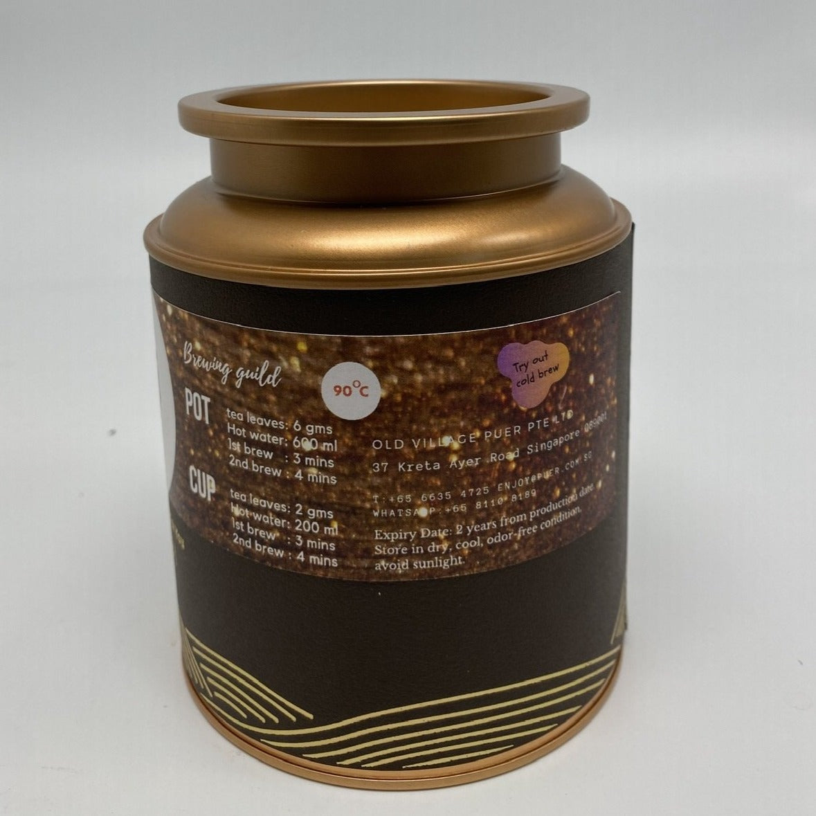 OVP IMPERIAL TREASURE, Award-Winning Jasmine Shou PuEr Loose Tea in gift tin 2012