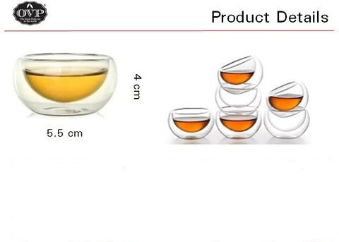 Old Village PuEr Tea Double-walled Borosilicate Glass Cup - OVP Tea