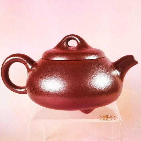 Zisha teapot Shi Piao, handmade by Skillful artist 实力派匠人 周法明 ZHOU Fa-Ming God-Father of Shi-Hong 石红之父 石红 石瓢