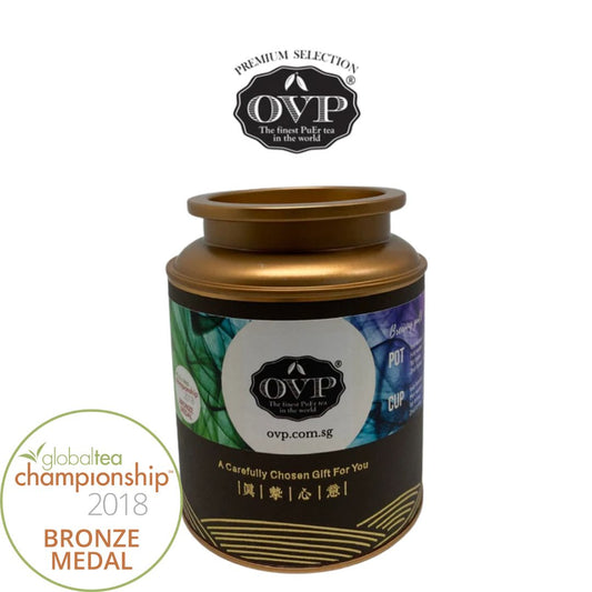 FRESH FUSION® Award-Winning Old Village Sheng PuEr Loose Tea in Gift Tin