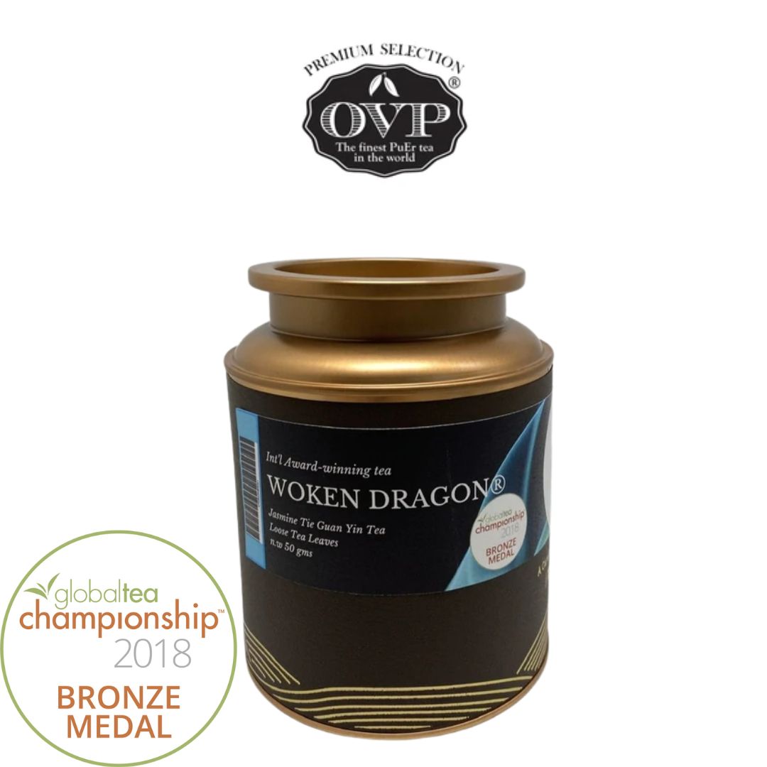 WOKEN DRAGON®, Award-Winning Old Village Jasmine Oolong Loose Tea