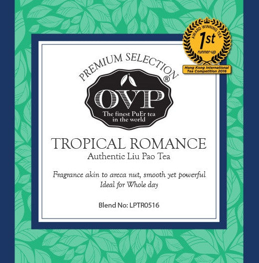 TROPICAL ROMANCE® Award-Winning Old Village Aged Liu Pao Tea Gift Box - OVP Tea