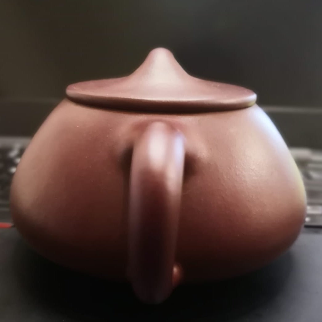 Zisha teapot Jing Zhou Shi Piao, handmade by Studio Craftsmanship, Zi Ni