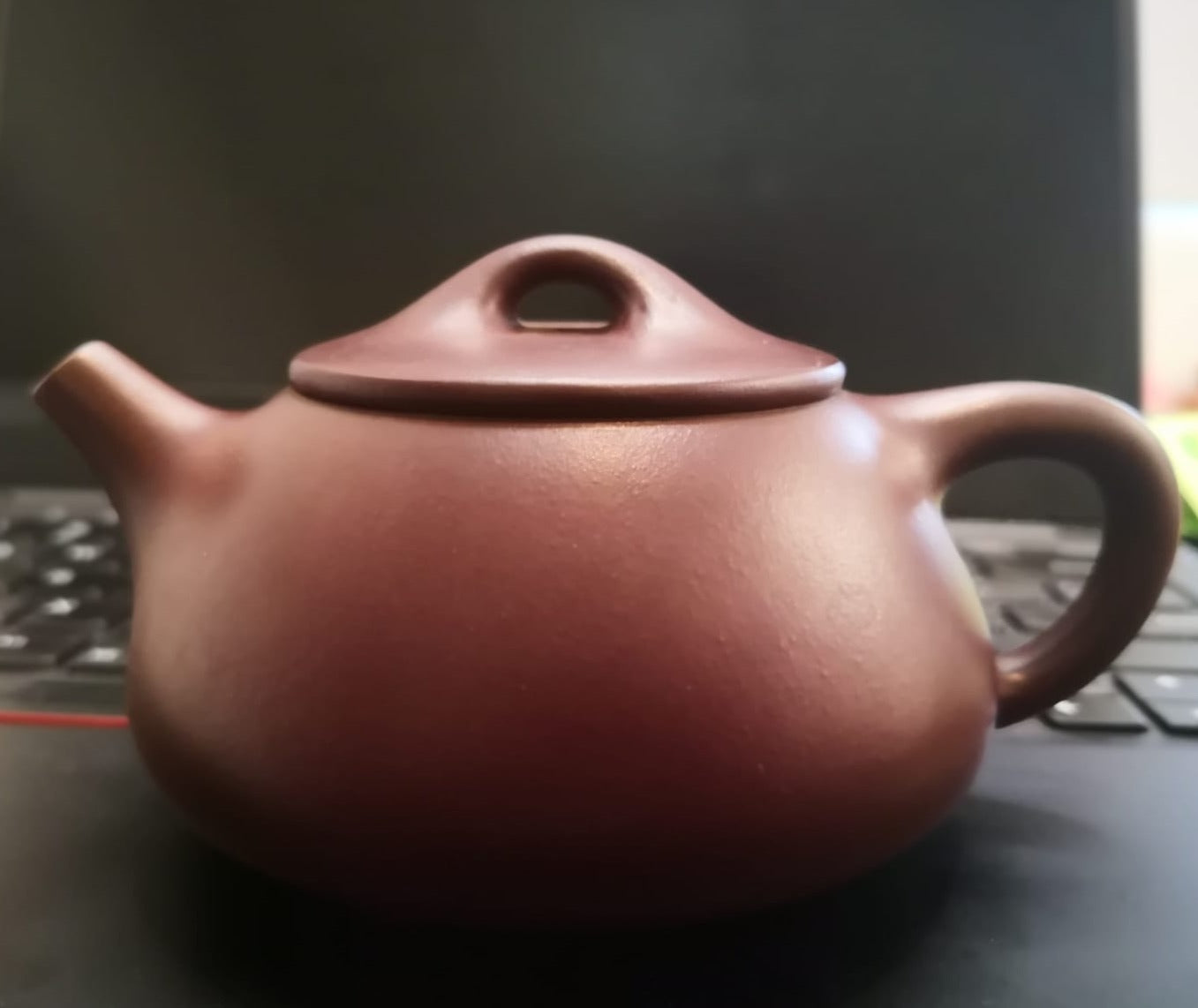 Zisha teapot Jing Zhou Shi Piao, handmade by Studio Craftsmanship, Zi Ni