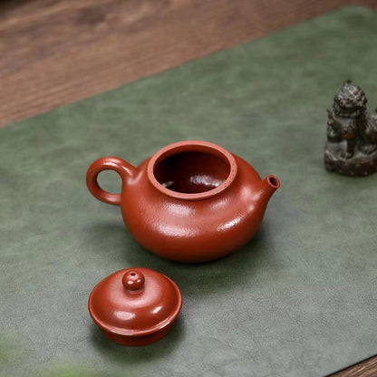 Zisha teapot RONG TIAN, handmade by artist Level 3, YANG Fei（L3-2021）Zhu Ni