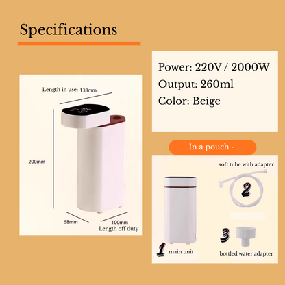 Instant Heating Portable Water Dispenser & Kettle