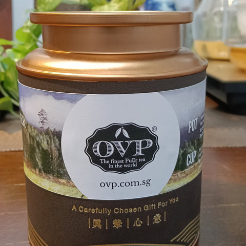 Tibetan Ember OVP Tibet Dark Tea loose leaves in gift tin