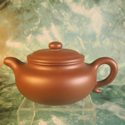 Zisha teapot Fang Gu, handmade by Studio Craftsmanship HONG Wei,Zi Ni
