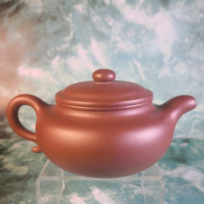 Zisha teapot Fang Gu, handmade by Studio Craftsmanship HONG Wei,Zi Ni