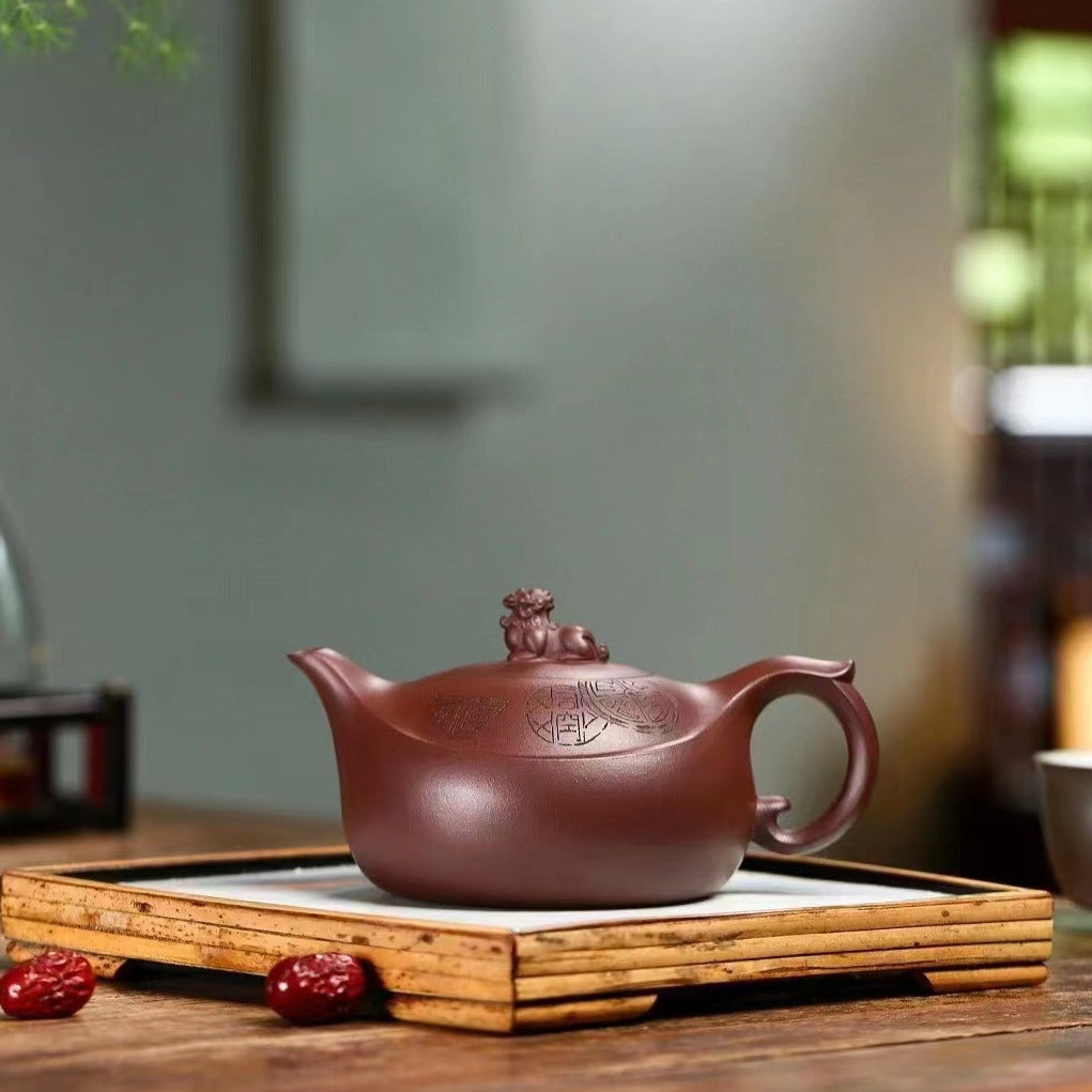 Zisha teapot Mig Yuan, handmade by Artist Level 2 CHEN Ya-Ping （L2-2016）Zi Ni