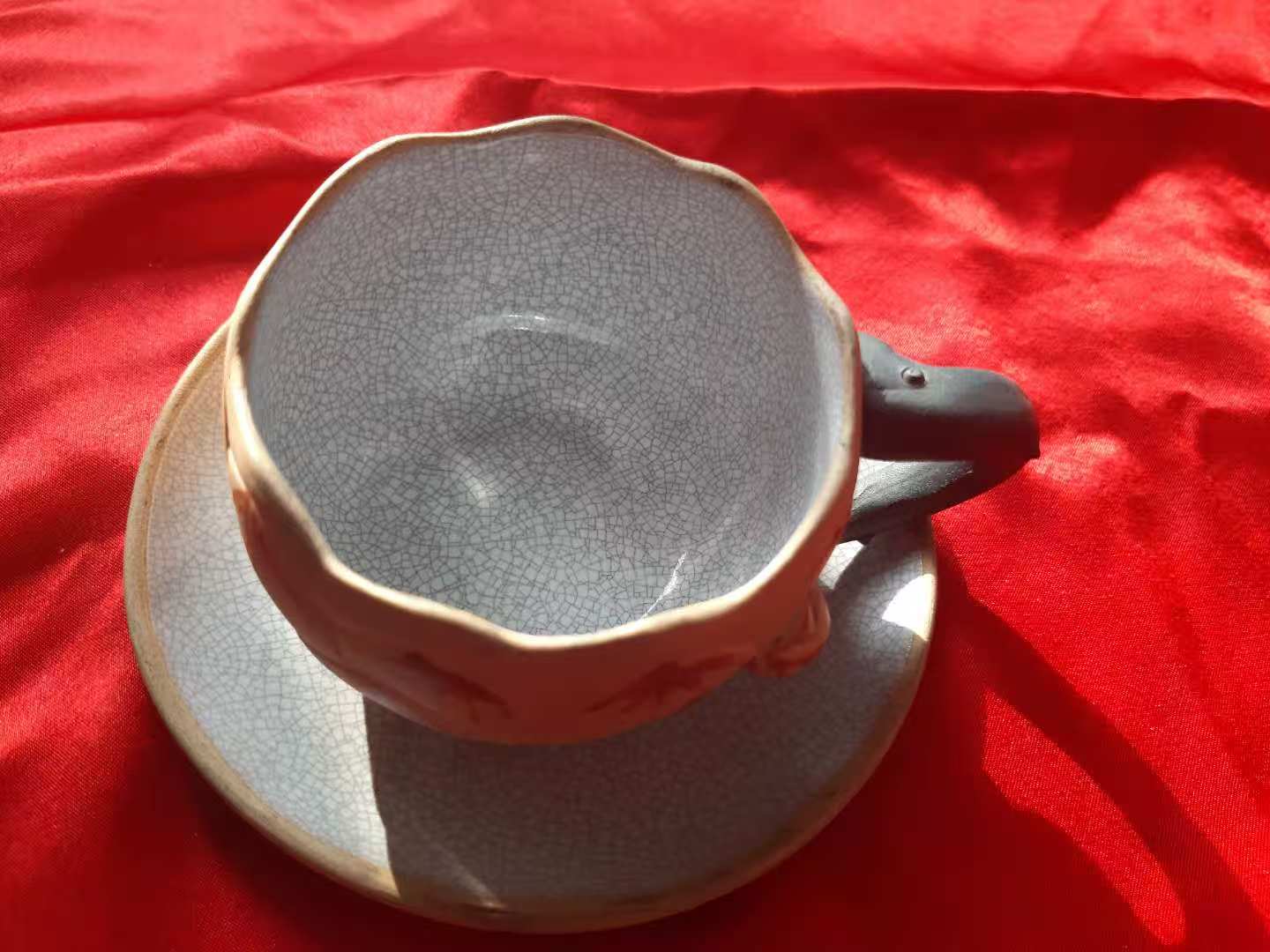 Zisha teapot by Level 1A Grandmasters, JIANG Rong 蒋蓉 紫砂加釉 荷花莲子青蛙壶