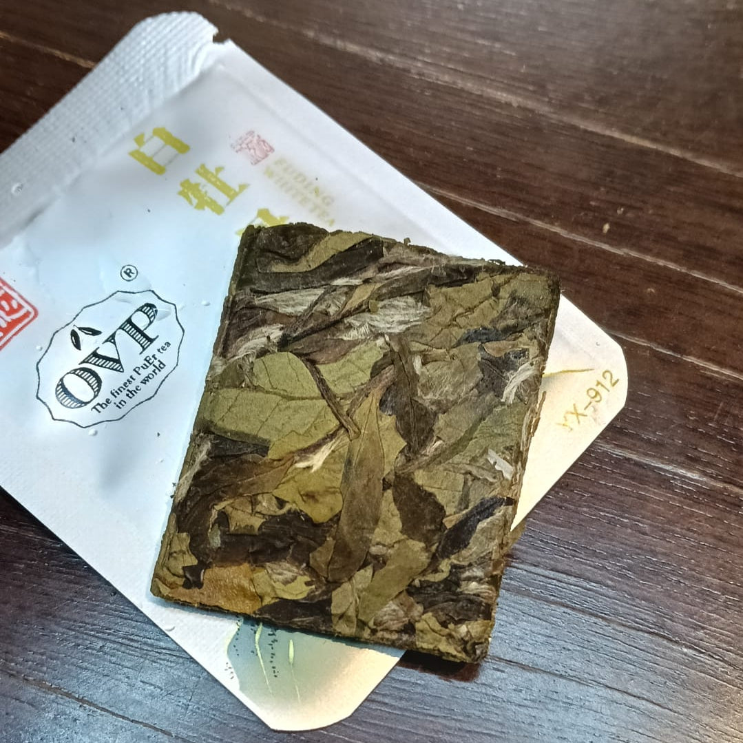 Peony Fairy™ Fu Ding White Tea 1823, Bai Mu Dan, Vintage 2018 – 10 Mini Tea Bricks Gift Box