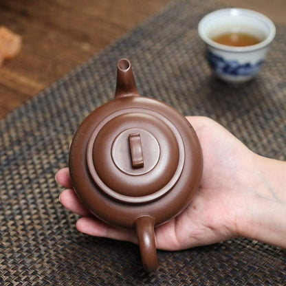 Zisha teapot Yun Qiao, handmade by artist Level 3, YANG Fei（L3-2021）Zi Ni