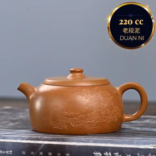 Zisha teapot Well Fence (Jing Lan), handmade by Studio Craftsmanship ZHUANG Lei, Duan Ni