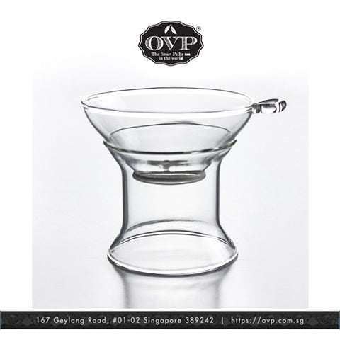 Old Village PuEr Tea Borosilicate Glass Filter with Stand - OVP Tea