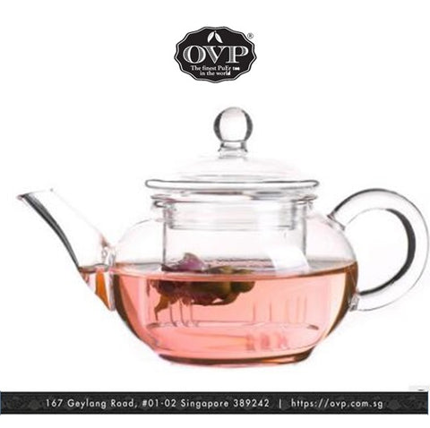 Old Village PuEr Tea Borosilicate Glass Teapot, mini - OVP Tea