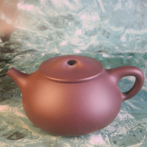 Zisha teapot by Skillful artist 实力派匠人 曹丹 CAO Dan 紫泥  ZI NI “景洲石瓢”