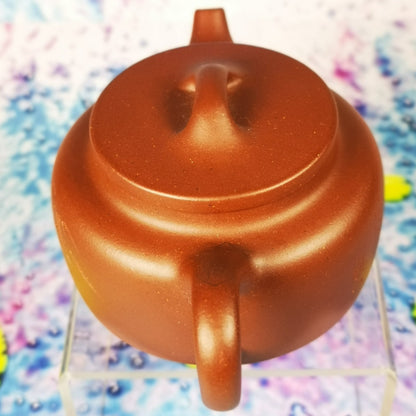 Zisha teapot Shuang Bian, handmade by Studio Craftsmanship, Zi Ni