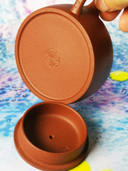 Zisha teapot Shuang Bian, handmade by Studio Craftsmanship, Zi Ni
