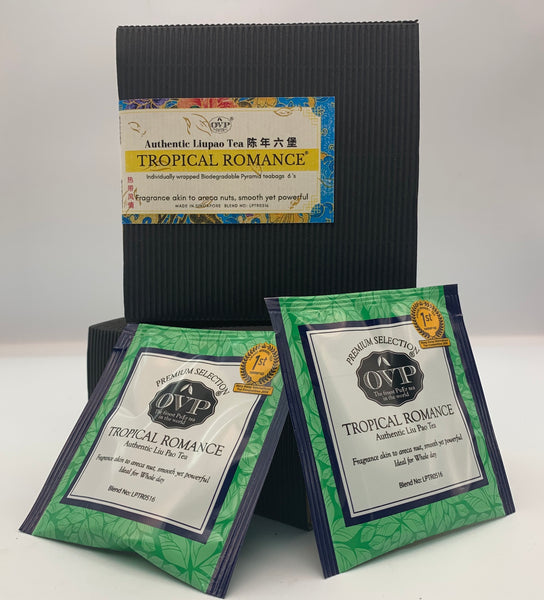 TROPICAL ROMANCE® Award-Winning Old Village Aged Liu Pao Tea Gift Box - OVP Tea