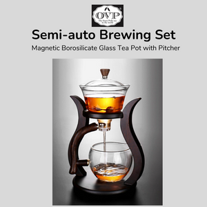 Semi-auto borosilicate glass brewing set