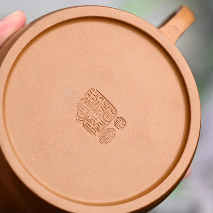 Zisha teapot Well Fence (Jing Lan), handmade by Studio Craftsmanship ZHUANG Lei, Duan Ni