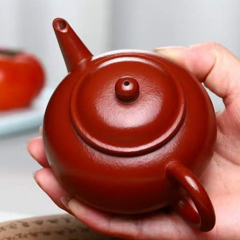 Zisha teapot by artist Level 4, ZHU Li-Ping 朱丽萍（L4-2015）赵庄 朱泥 水平