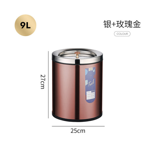 Elegant Stainless Steel Tea Residue & Wastewater Bin Product Description