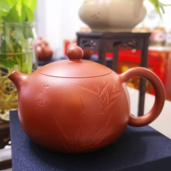 Zisha teapot Xi Shi, handmade by Skillful artist 实力派匠人 俊鹏 朱泥 ZHU NI “西施”