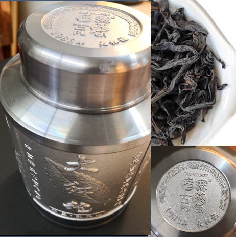 OVP Premium Oolng Tea Da Hong Pao Loose Tea in Tin with wooden gift box, Vintage 1983 - OVP Tea