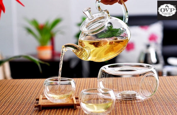 Old Village PuEr Tea Borosilicate Glass Teapot - OVP Tea