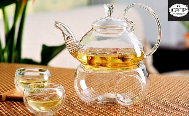 Old Village PuEr Tea Borosilicate Glass Teapot - OVP Tea